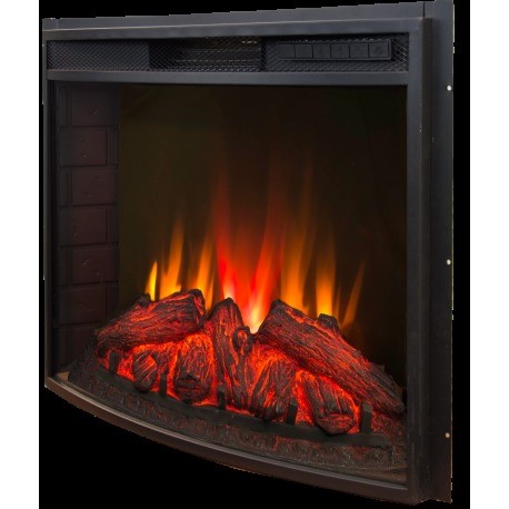 Электрокамин с широким очагом 2D Real-Flame Cristina 25,5 WT с очагом Evrika 25,5 LED