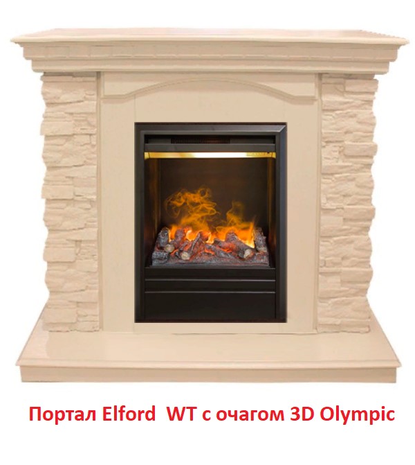 Классический портал для камина Real-Flame Elford STD/EUG WT