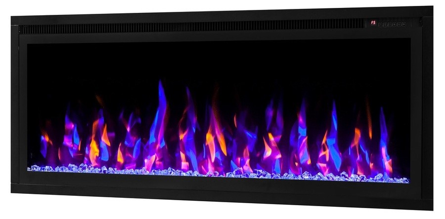 Электрокамин с широким очагом 3D Real-Flame Stockholm 42 WT-P591/WT-P511 с очагом Saphir 42