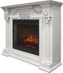 Широкий портал Dimplex London [Лондон] (Symphony 2608/Symphony 2624L) Слоновая кость с патиной