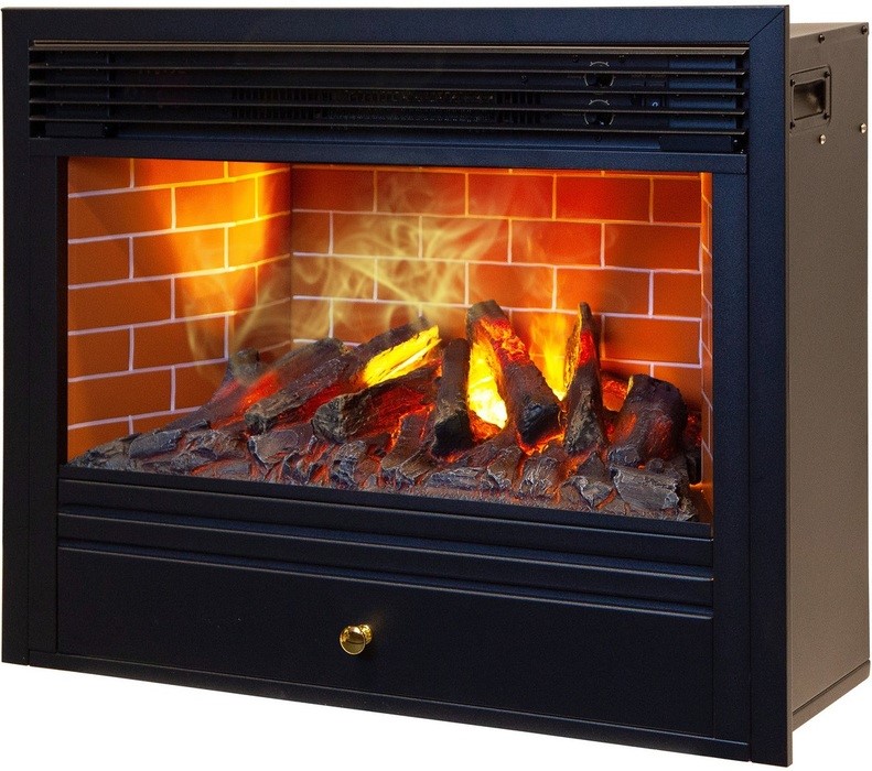 Электрокамин с классическим очагом 3D Real-Flame OFELIA 26 WT с очагом 3D NOVARA 26