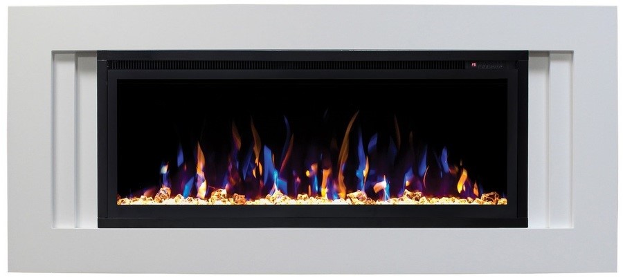 Электрокамин с широким очагом 3D Real-Flame Stockholm 42 WT-P591/WT-P511 с очагом Saphir 42