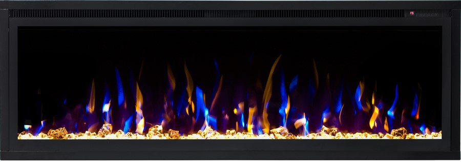 Линейный электрокамин Real-Flame PRINCE 50 WT с очагом SAPHIR 50