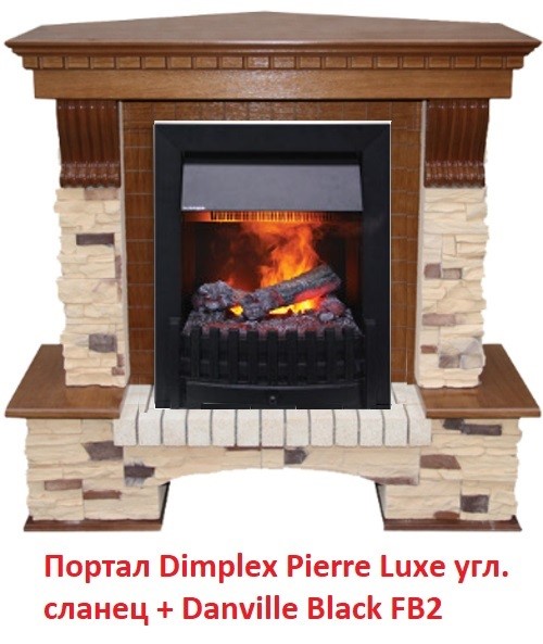 Угловой классический портал Dimplex Pierre Luxe угл. сланец (для классика Opti-Myst, Optiflame)