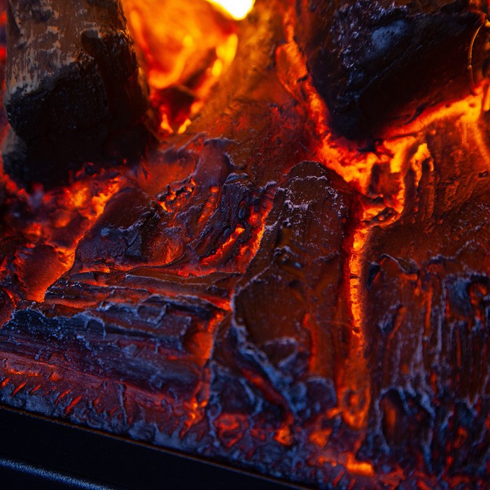 Электрокамин с широким очагом 3D Real-Flame ONTARIO 26 GR с очагом 3D NOVARA 26