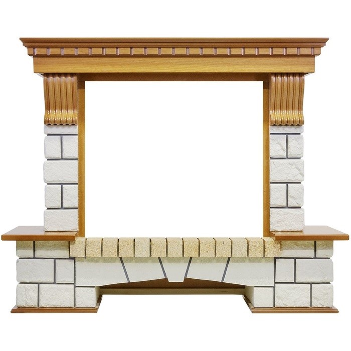 Широкий портал Royal Flame Pierre Luxe под очаг Jupiter FX New