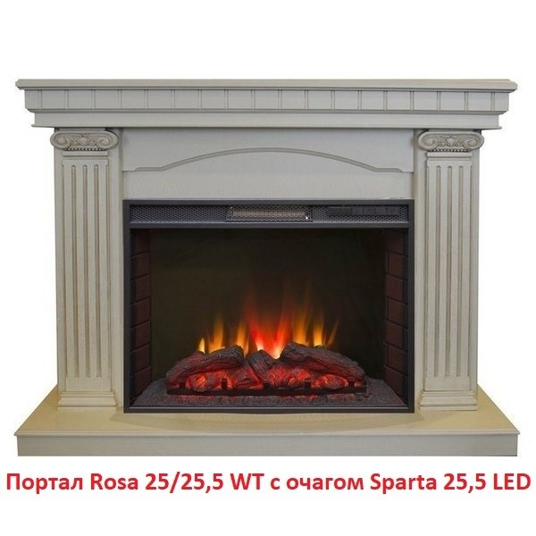 Электрокамин (очаг) со звуком Real-Flame Sparta 25,5 LED