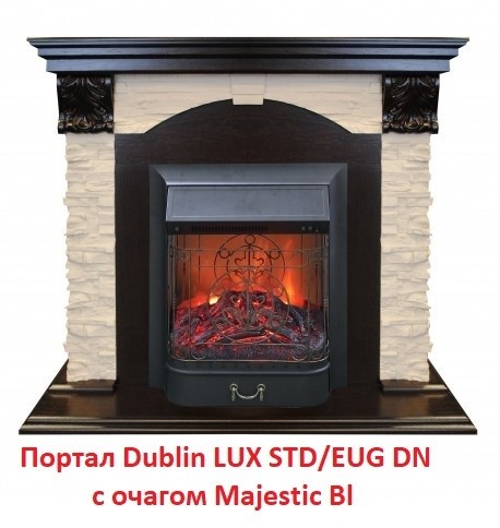 Классический портал для камина Real-Flame Dublin LUX STD/EUG