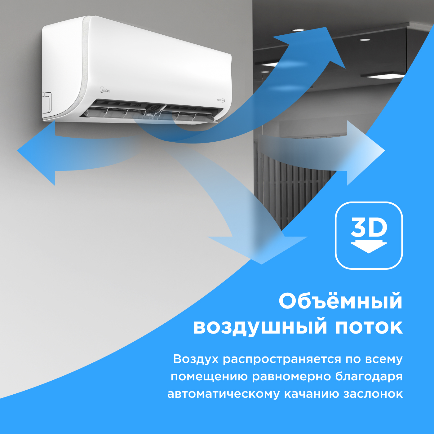 Кондиционер Midea Paramount MSAG1-18N8D0-I/MSAG1-18N8D0-O