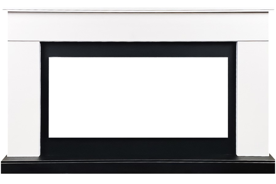 Линейный электрокамин Royal Flame BERGEN белый c очагом Vision 42 LED