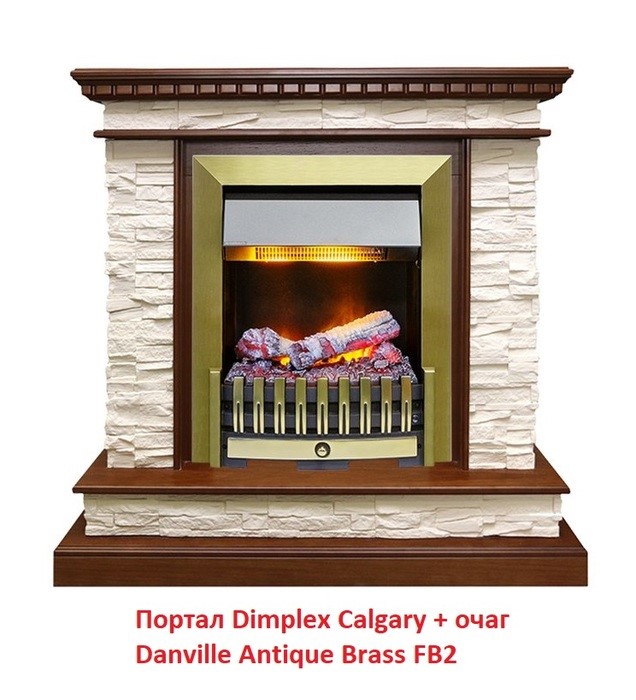 Классический портал для камина Dimplex Calgary для классика Opti-Myst, Optiflame