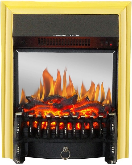 Электрокамин с классическим очагом 2D Royal Flame California STD SFT с очагом Fobos FX Black/Brass (белый)
