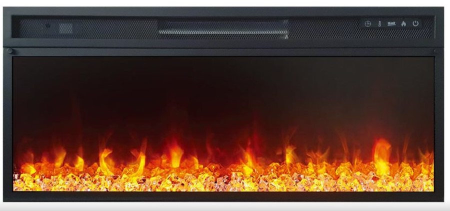 Линейный электрокамин Royal Flame BERGEN дуб галифакс c очагом Vision 42 LED