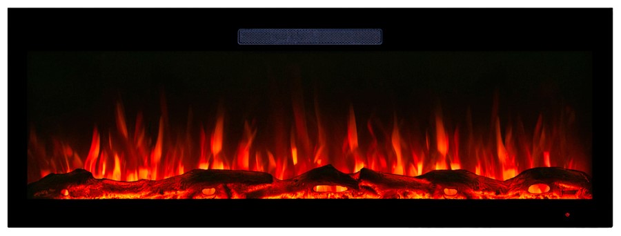 Линейный электрокамин Real-Flame MIRANDA BG с очагом Diamond 50