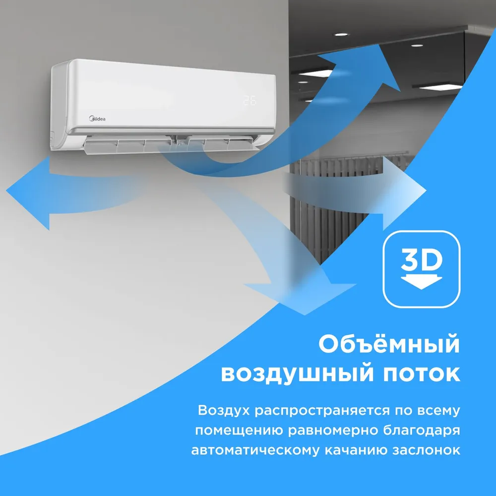 Кондиционер Midea PRIMARY MSAG3-09HRN1-I/MSAG3-09HRN1-O