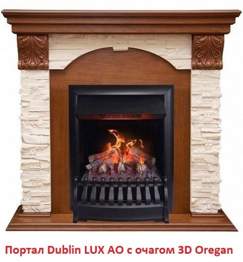 Классический портал для камина Real-Flame Dublin LUX STD/EUG