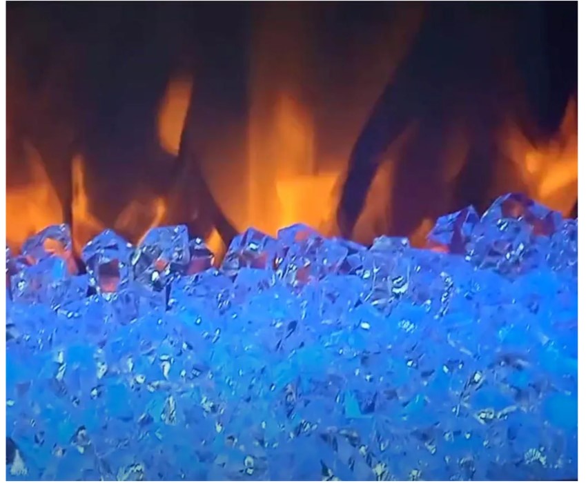 Линейный электрокамин Royal Flame BERGEN дуб галифакс c очагом Vision 42 LED