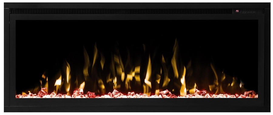 Электрокамин с широким очагом 3D Real-Flame Stockholm 42 WT-P591/WT-P511 с очагом Saphir 42