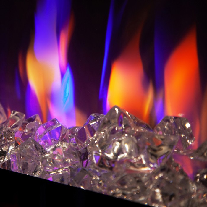 Электрокамин с широким очагом 3D Real-Flame Stockholm 42 WT-P591/WT-P511 с очагом Saphir 42