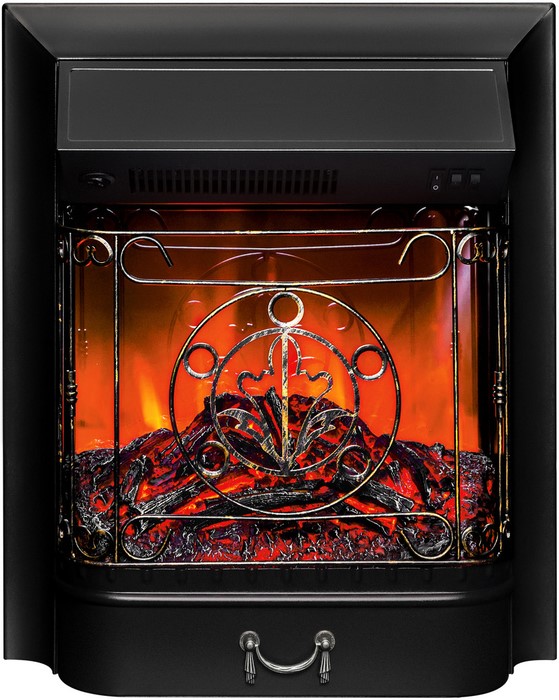 Электрокамин с широким очагом 2D Real-Flame JACOMO STD PN с очагом Fobos/Majestic BL/BR RC