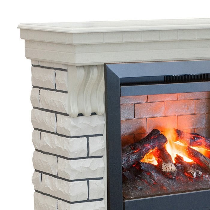 Электрокамин с широким очагом 3D Real-Flame Country 26 WT с очагом 3D Helios 26