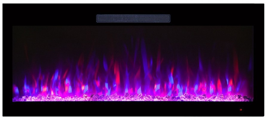 Электрокамин с широким очагом 2D Real-Flame STANLEY 42 GR с очагом DIAMOND 42
