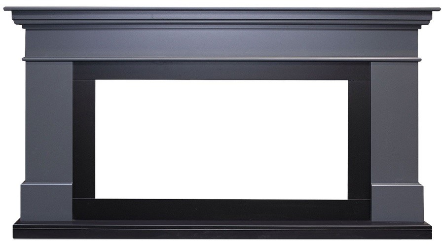 Электрокамин с широким очагом 2D Royal Flame California Graphite Grey (серый графит) с очагом Crystal 40 RF