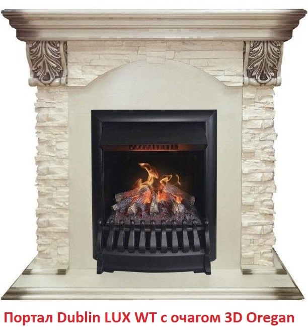 Классический портал для камина Real-Flame Dublin LUX STD/EUG