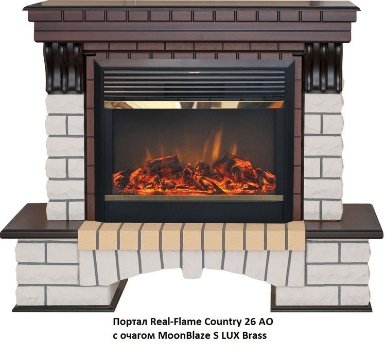 Широкий портал Real-Flame Country 26 AO