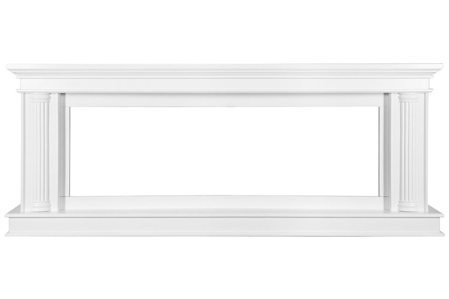 Линейный электрокамин Royal Flame Rome 60 (белый) с очагом Vision 60 LED
