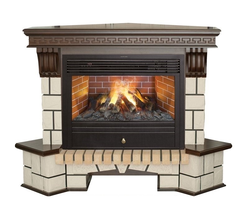 Угловой широкий портал Real-Flame STONE NEW CORNER 26/HL