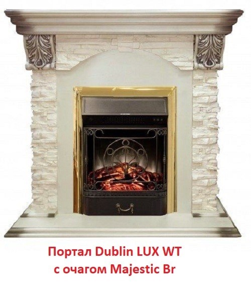 Классический портал для камина Real-Flame Dublin LUX STD/EUG