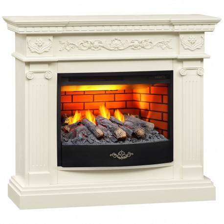 Электрокамин с широким очагом 3D Real-Flame Riviera 25,5 с очагом 3D Firestar 25,5