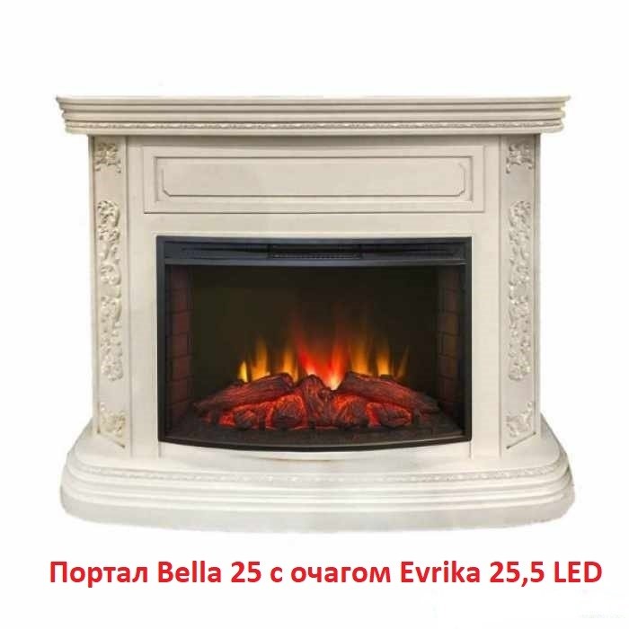 Широкий очаг 2D Real-Flame Evrika 25,5 LED