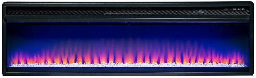 Линейный электрокамин Royal Flame Lindos Graphite Grey 60 (серый графит) с очагом Vision 60 LED