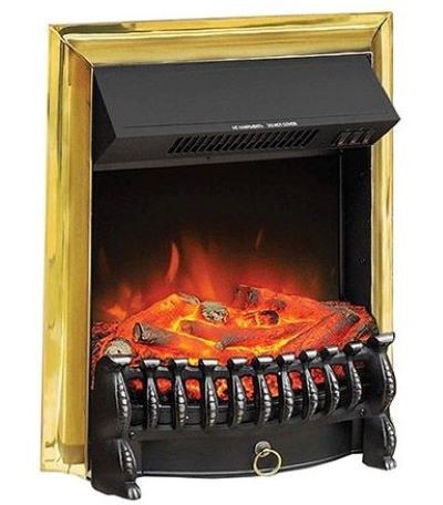 Электрокамин с классическим очагом 2D Royal Flame Adriana c очагом Fobos FX Black/Brass