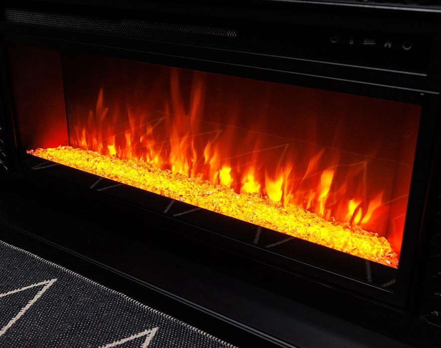 Линейный электрокамин Royal Flame BERGEN дуб галифакс c очагом Vision 42 LED