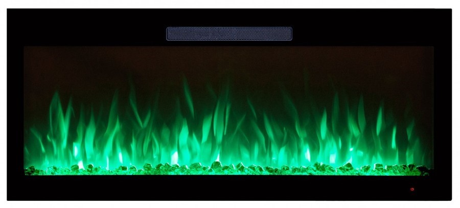 Электрокамин с широким очагом 2D Real-Flame STANLEY 42 GR с очагом DIAMOND 42
