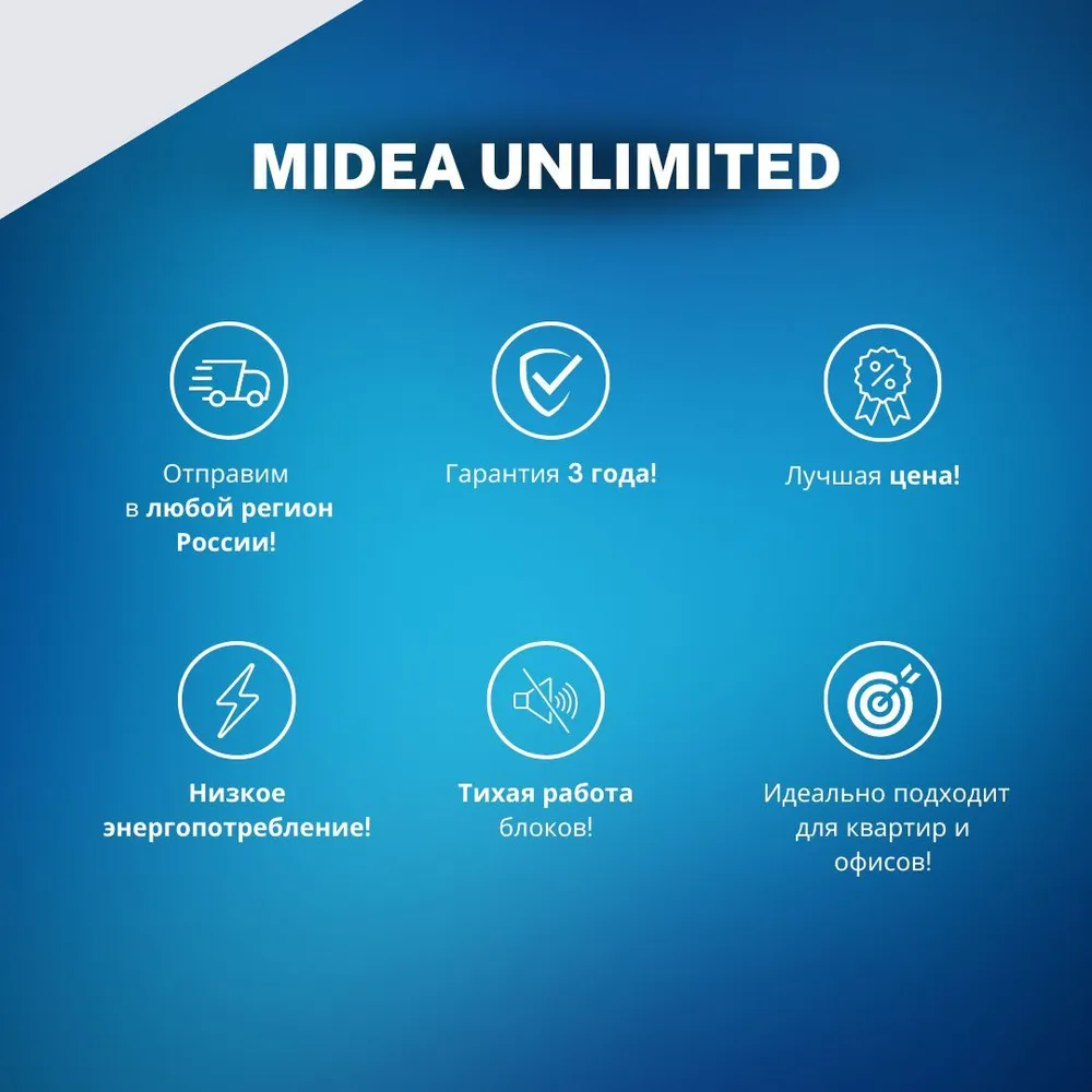 Кондиционер Midea Unlimited MSAG2-07HRN1-I/MSAG2-07HRN1-O