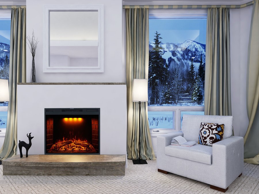 Широкий очаг 2D Royal Flame Emerald 23 RF