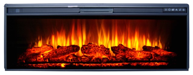 Линейный электрокамин InterFlame Сильвер с очагом FreeSpace 50 LED FX QZ