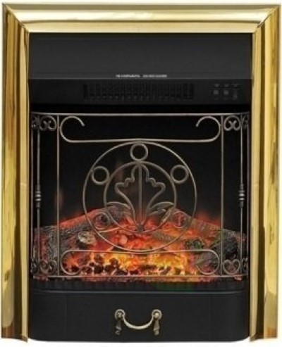 Электрокамин с классическим очагом 2D Royal Flame Adriana c очагом Majestic FX Brass/Black