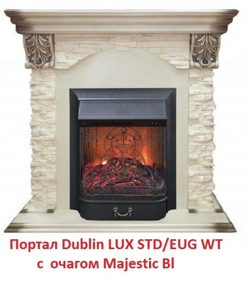 Классический портал для камина Real-Flame Dublin LUX STD/EUG