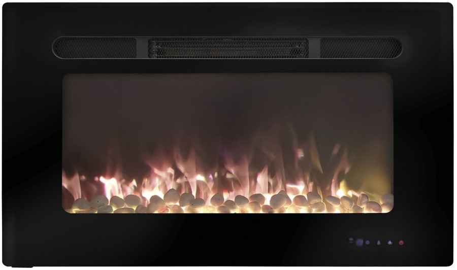 Широкий очаг 2D Real-Flame ALPHA PEBBLE