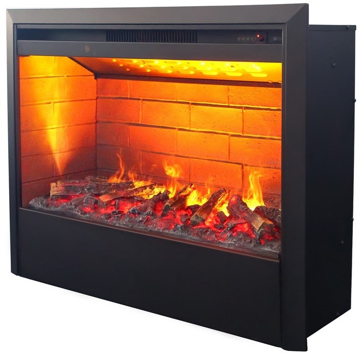 Электрокамин с широким очагом 3D Real-Flame Marco 26 WT-591 с очагом 3D Helios 26
