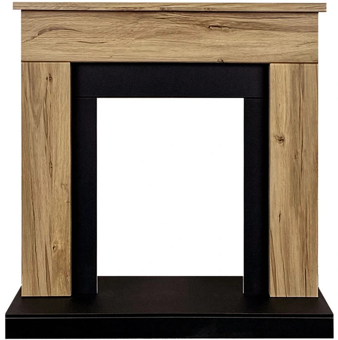 Электрокамин с классическим очагом 2D Royal Flame BERGEN дуб галифакс с очагом Majestic FX Black/Brass — фото 3