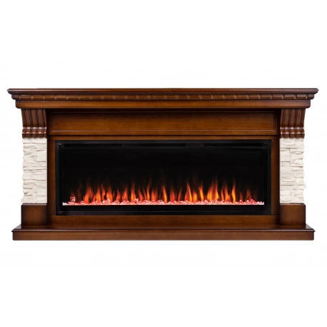 Линейный электрокамин Real-Flame Michigan 50 с очагом Saphir 50