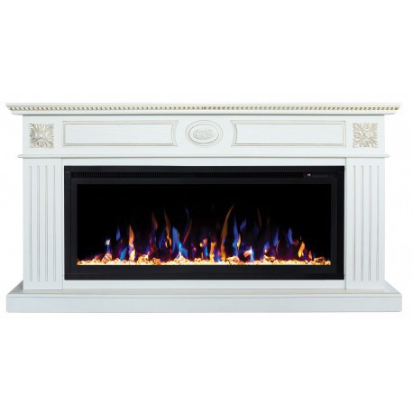 Линейный электрокамин Real-Flame Siena BV/42 (WT-659G) с очагом Saphir 42