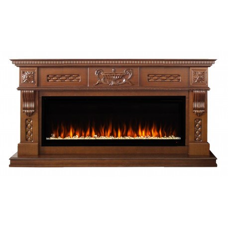 Линейный электрокамин Real-Flame CORSICA 60 NT с очагом Saphir 60