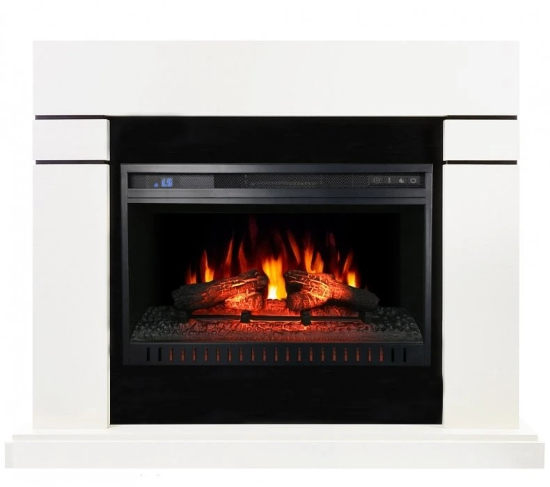 Электрокамин с широким очагом 2D Royal Flame Lindos c очагом Vision 26 EF LED FX